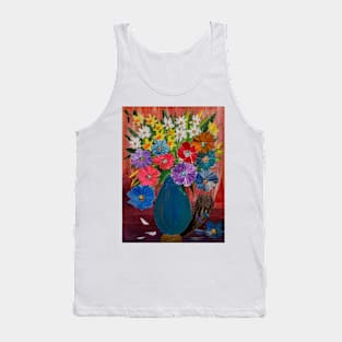 colorful abstract flowers Tank Top